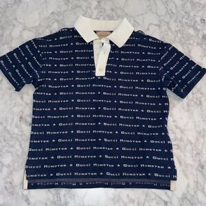GUCCI LOGO PRINT POLO SHIRT 4Y
